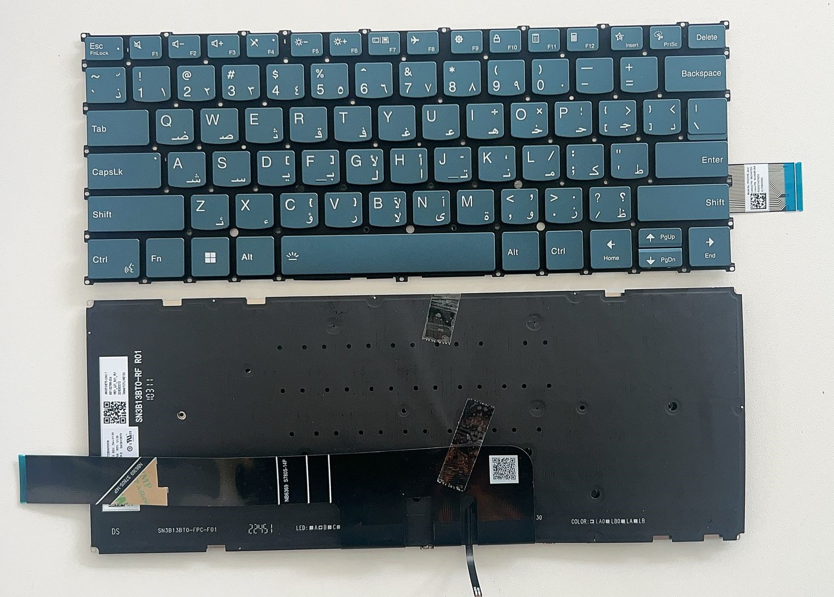 Picture of New Replacement Laptop Keyboard For LENOVO YOGA PRO 7 14ARP8 shout button/14AHP9/14IRP8 Dark blue Backlit AR Layout